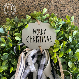 Rusted Orange Craftworks Co. Wreath & Floral Frames Wreath Badge - Customizable Wreath Accessories for Front Door