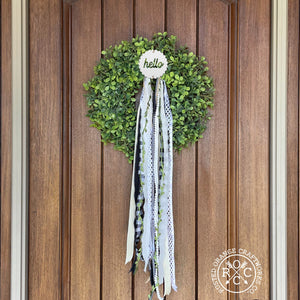 Rusted Orange Craftworks Co. Wreath & Floral Frames Wreath Badge Multi Pack - Choose 6 Customizable Wreath Accessories for Front Door
