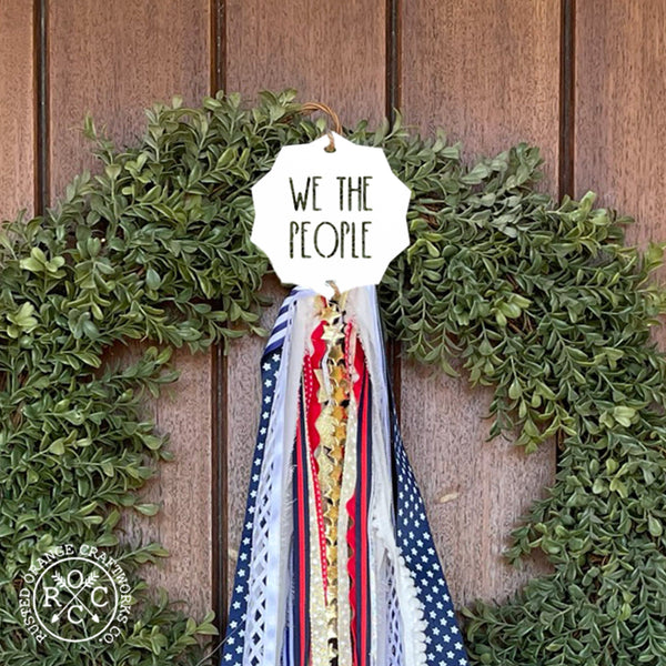 Rusted Orange Craftworks Co. Wreath & Floral Frames Wreath Badge Multi Pack - Choose 6 Customizable Wreath Accessories for Front Door
