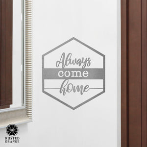 Rusted Orange Craftworks Co. Wreaths & Garlands Hexagon Door Greetings - Welcome to Our Home Modern Rustic Word Art