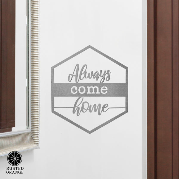 Rusted Orange Craftworks Co. Wreaths & Garlands Hexagon Door Greetings - Welcome to Our Home Modern Rustic Word Art