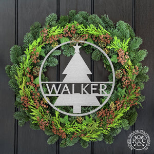 Rusted Orange Craftworks Co. 12" Holiday Name Sign Collection - Personalized Christmas Signs
