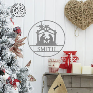 Rusted Orange Craftworks Co. 12" Holiday Name Sign Collection - Personalized Christmas Signs