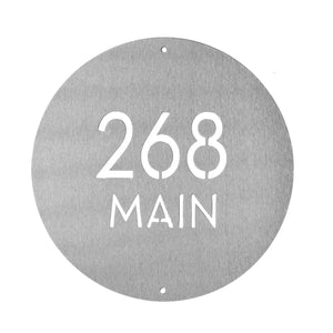 address plaque