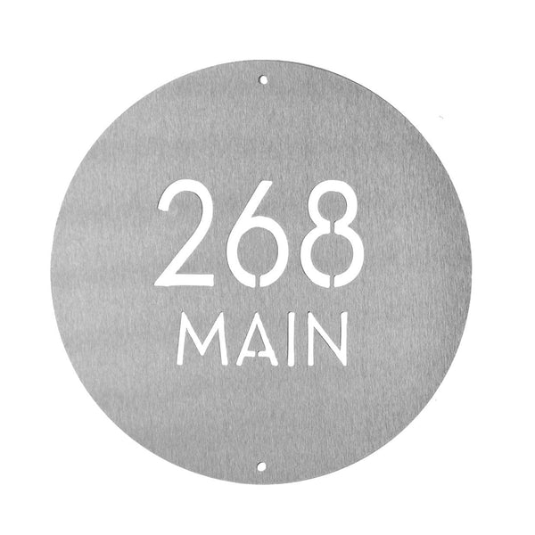 address plaque