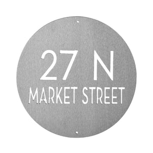 address plaque