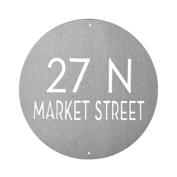 address plaque
