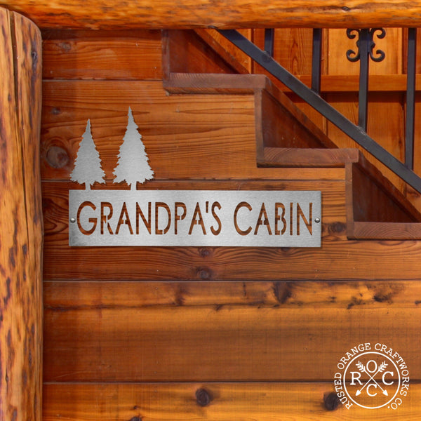 Rusted Orange Craftworks Co. Address Signs Pine XL Landscape Address Plaque - 4 Styles - Circular Address Plaque for House Numbers