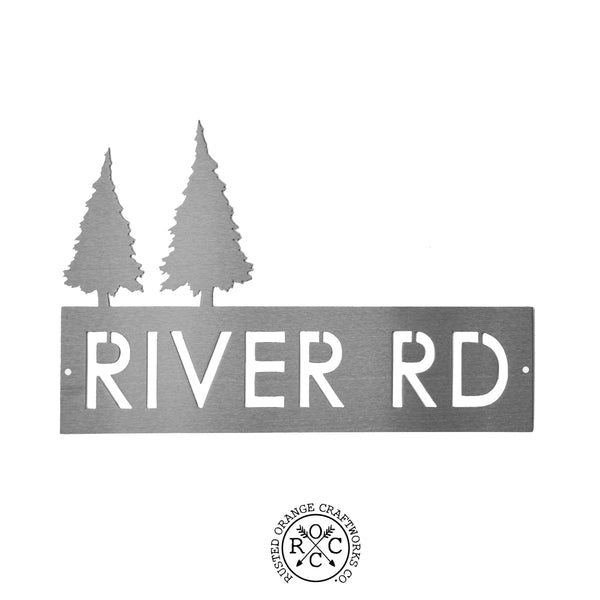 Rusted Orange Craftworks Co. Address Signs Special Offer Landscape Address Plaque - 4 Styles - Circular Address Plaque for House Numbers