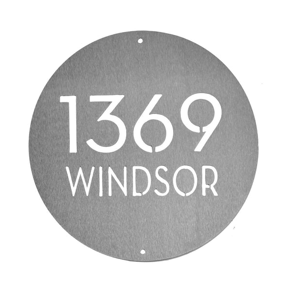 address plaque
