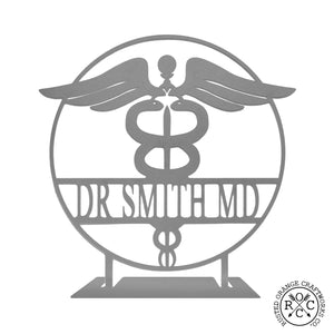 Rusted Orange Craftworks Co. Decor Medical / 12" Standing Everyday Heroes Signs - Doctors or Medical Office Name Plates For Wall