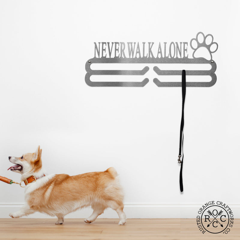 Rusted Orange Craftworks Co. Dog Supplies Custom Pet Leash Holder - Dog Leash Holder Wall Mount Organizer