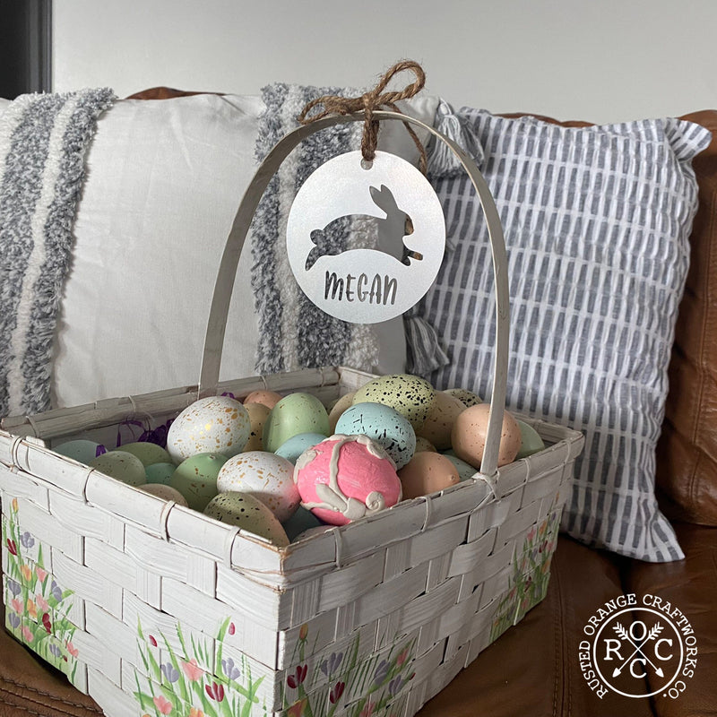 Rusted Orange Craftworks Co. Easter Basket Tags - Spring Ornaments - Single