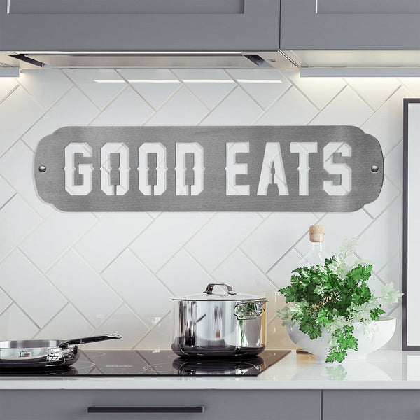 farmhouse kitchen sign good eats style