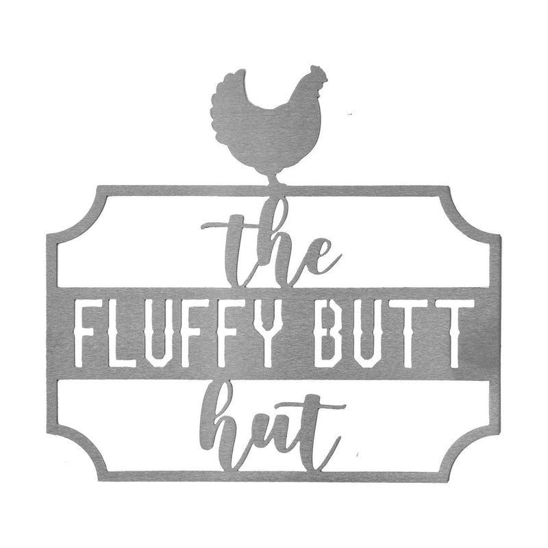 farm life the fluffy butt hut sign