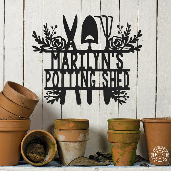 Rusted Orange Craftworks Co. Gardening Accessories Find Me In The Garden Custom Sign - 2 Styles - Personalized Gardening Decor Outdoor Signs