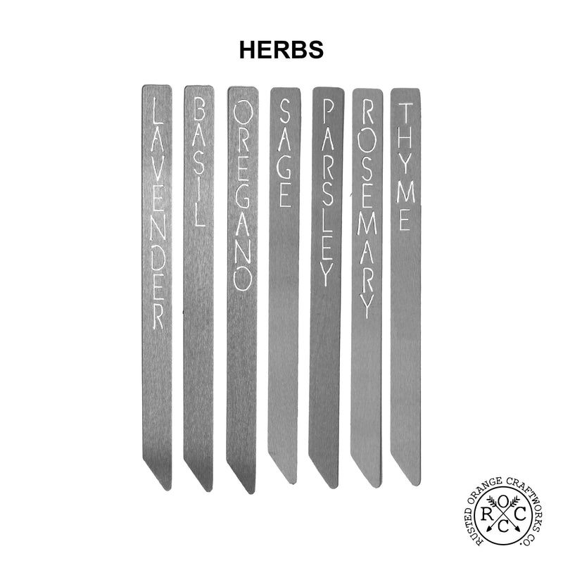 Herbs garden marker set