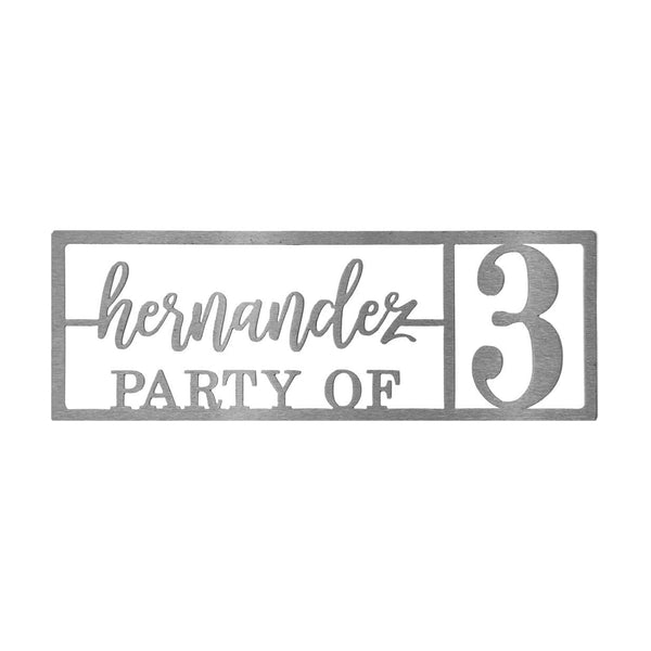 here for the party sign