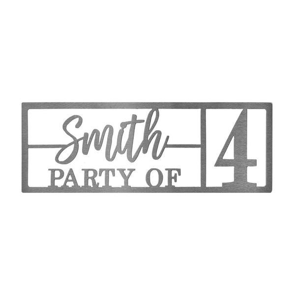 here for the party sign