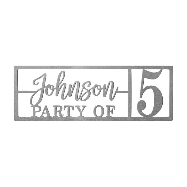 here for the party sign