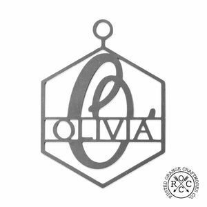monogram ornament letter o