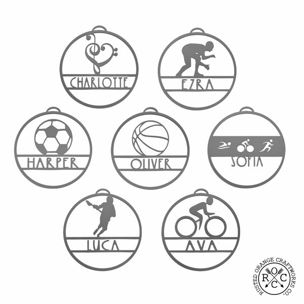Sports ornaments variety