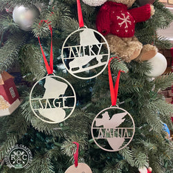 Rusted Orange Craftworks Co. Holiday Ornaments Waiting for Santa Ornament - 3 pack