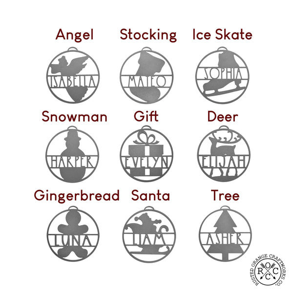 Rusted Orange Craftworks Co. Holiday Ornaments Waiting for Santa Ornament - 3 pack
