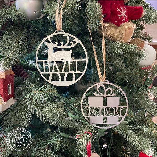 Rusted Orange Craftworks Co. Holiday Ornaments Waiting for Santa Ornament - 3 pack
