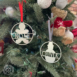 Rusted Orange Craftworks Co. Holiday Ornaments Waiting for Santa Ornament - 3 pack