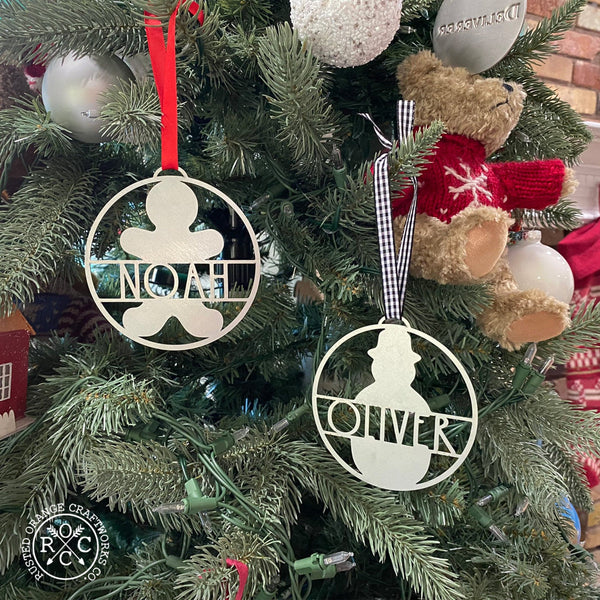 Rusted Orange Craftworks Co. Holiday Ornaments Waiting for Santa Ornament - 3 pack