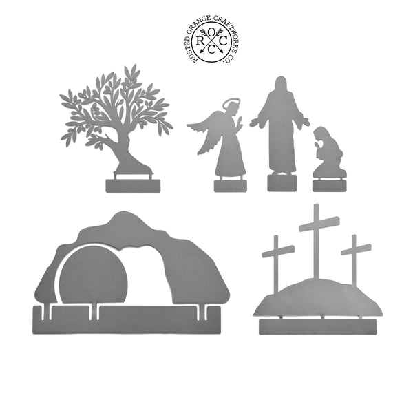 Pieces of the easter advent set