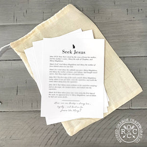 Holy week card with scriptures