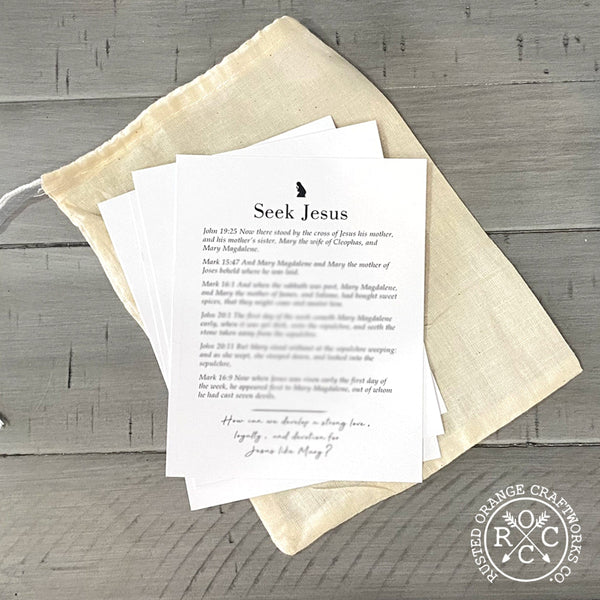 Holy week card with scriptures