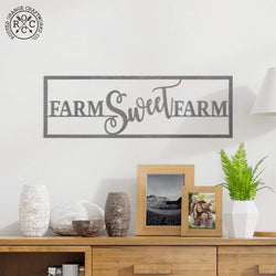 farm sweet farm on wall