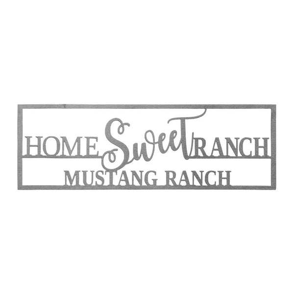 home sweet ranch sign