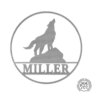 Rusted Orange Craftworks Co. Hunting & Shooting 12 inch / Wolf / Raw Steel (can rust) Special Offer Wildlife Signs - Personalized Hunting Decor for Cabin, Gifts for Men