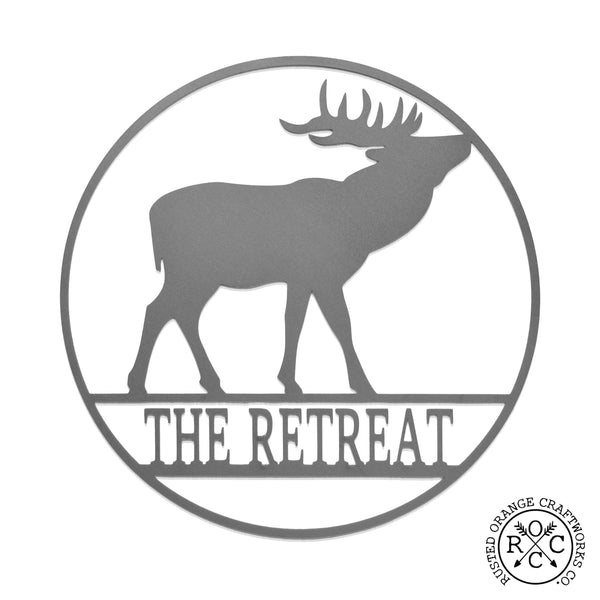 Rusted Orange Craftworks Co. Hunting & Shooting Wildlife Signs - Personalized Hunting Decor for Cabin, Gifts for Men