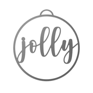 Rusted Orange Craftworks Co. Jolly (5 pack) Special Offer Jolly Christmas Ornaments - 5 pack