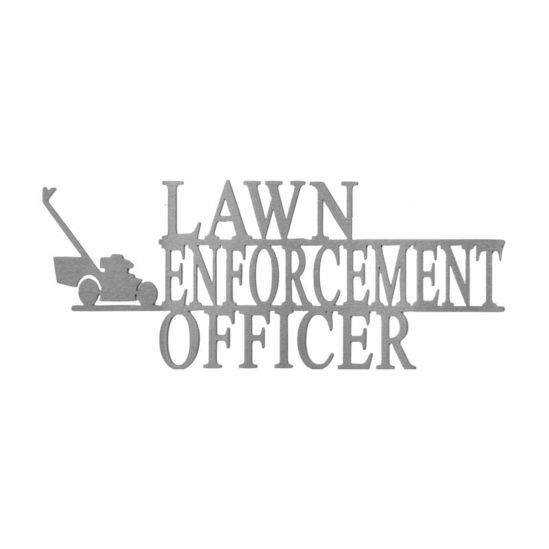 Lawn enforcement plaque