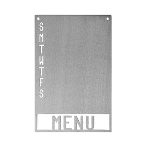farmhouse kitchen sign menu style