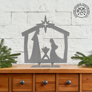 Rusted Orange Craftworks Co. Nativity Sets Special Offer 9" Nativity Silhouette - 4 Styles - Birth of Jesus Scene Figures