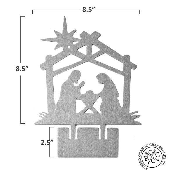 Rusted Orange Craftworks Co. Nativity Sets Special Offer 9" Nativity Silhouette - 4 Styles - Birth of Jesus Scene Figures