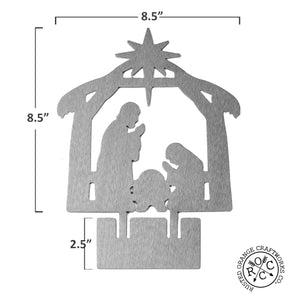 Rusted Orange Craftworks Co. Nativity Sets Special Offer 9" Nativity Silhouette - 4 Styles - Birth of Jesus Scene Figures