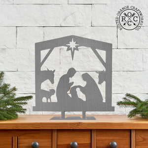 Rusted Orange Craftworks Co. Nativity Sets Special Offer 9" Nativity Silhouette - 4 Styles - Birth of Jesus Scene Figures