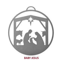 Rusted Orange Craftworks Co. OPTIONS_HIDDEN_PRODUCT Baby Jesus Nativity UPSELL ONLY Ornament for One Please
