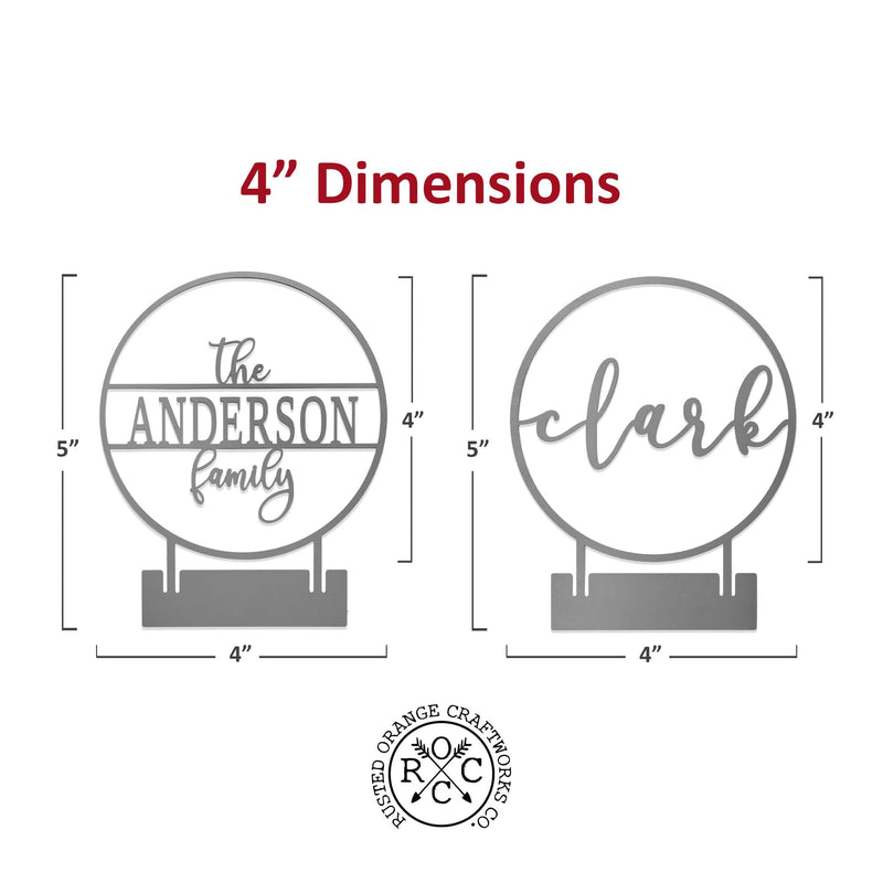 anderson name sign dimensions