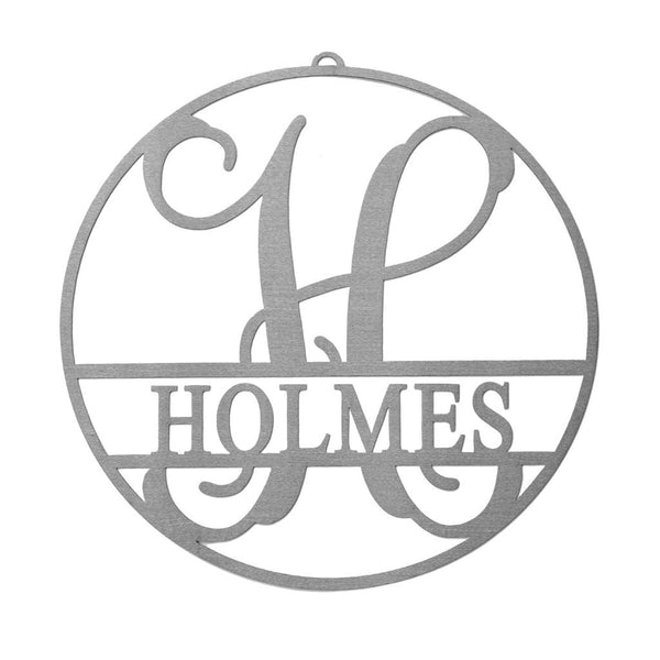 Rusted Orange Craftworks Co. OPTIONS_HIDDEN_PRODUCT Email Subscribers ONLY 15" Metal Circle Monogram with Name