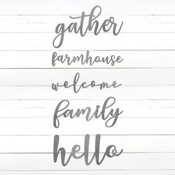 farmhouse wall words collection