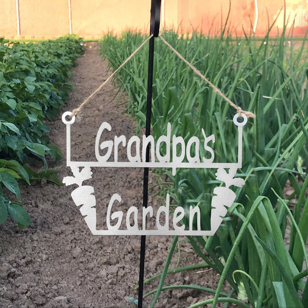 Grandpa’s garden hanger in the garden